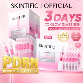 Skintific PDRN One‑Use Ampoule Serum, Intensive Glow Recovery, Skin‑Reviving, Dullness‑Fading, Brighten Complexion, Refine Smooth Texture,Intensive Skin Repair, Skin‑Reviving, Dullness‑Fading Hydrating Plumping Single‑Vial Facial Essence