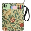 craspire Book Cover with Bird Pomegranate Motif Book Cover Botanical