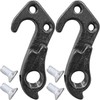 2Pcs Black Tail Hook Rear Derailleur Hanger Rear Aluminum Alloy
