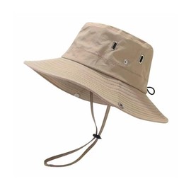 Boonie-Hut, Sonnenhüte mit breiter Krempe, Outdoor-Eimerhut, faltbarer Safari-Hut mit Kordelzug, Sonnenhut für Camping, Angeln