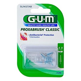 GUM Proxabrush Replacement Brushes 0.5 mm Fir Pack of 8
