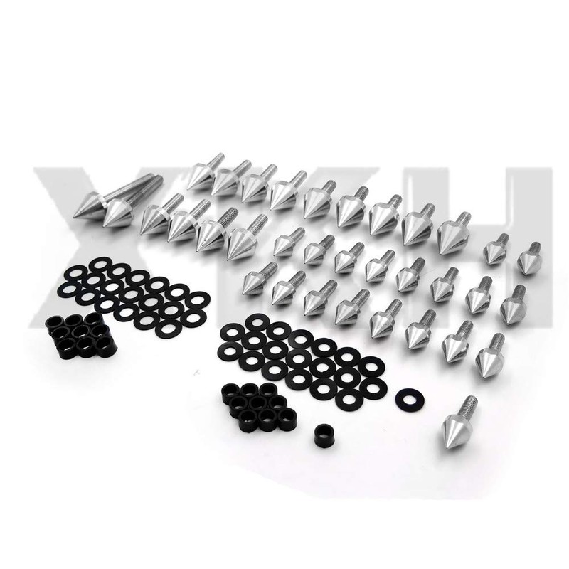 XKH- Aluminum Fairing Bolt Kit Body Compatible with 1999-2007 Suzuki