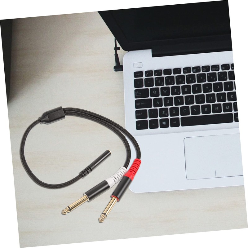 LABRIMP Audio Adapter Cable Headphones Jack Male Cord Dual Plug