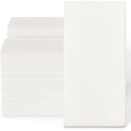 200-Pack Disposable Linen-Feel Guest Towels, 12" x 17" Cloth-Like Hand Bathro...
