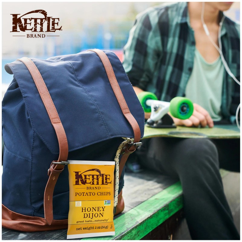 Kettle Brand Honey Dijon Kettle Chips 2oz Pack of 6