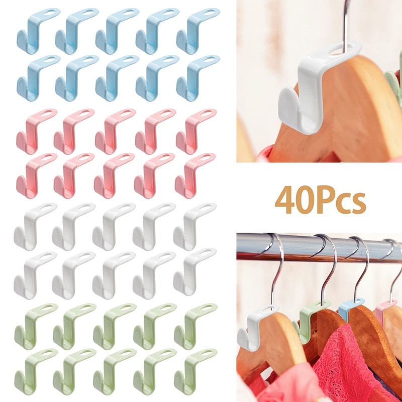 Clothes Hangers Space Saving Pack of 40 Clothes Hangers Connecting