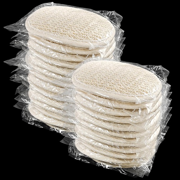 (20 Pack) Kheoxusa Loofah Individually Wrapped,Individually Wrapped Loofahs,Individually Wrapped Exfoliating