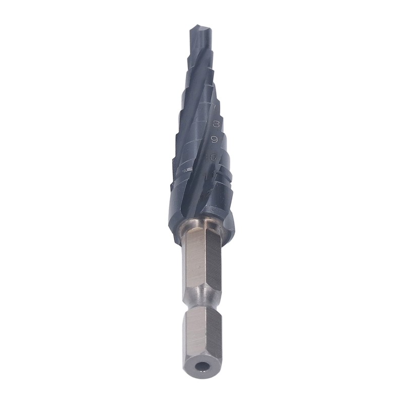 Spiral Grooved Step Drill Bit 4mm to 12mm Step 1/4in