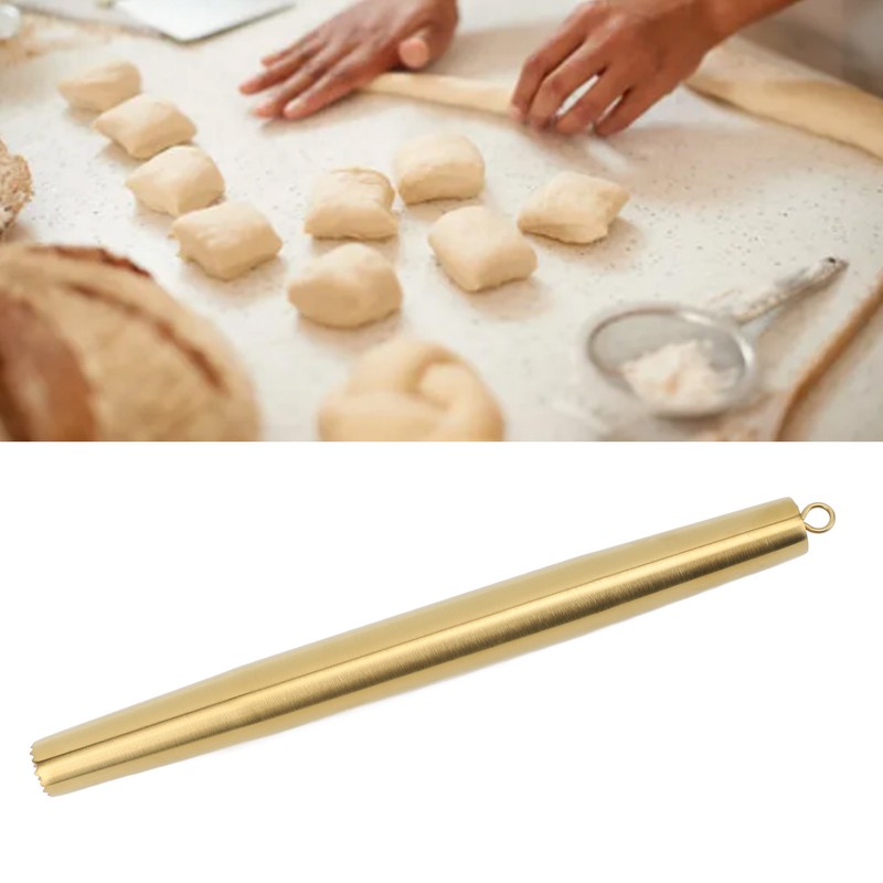Rolling Pin 304 Stainless Steel Crushed Ice Dough Roller for