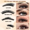 Lash Clusters Wispy 60D Cluster Eyelash Extensions 320pcs Individual Natural