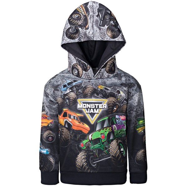 Monster Jam Fleece Pullover Hoodie Toddler to Big Kid Grave