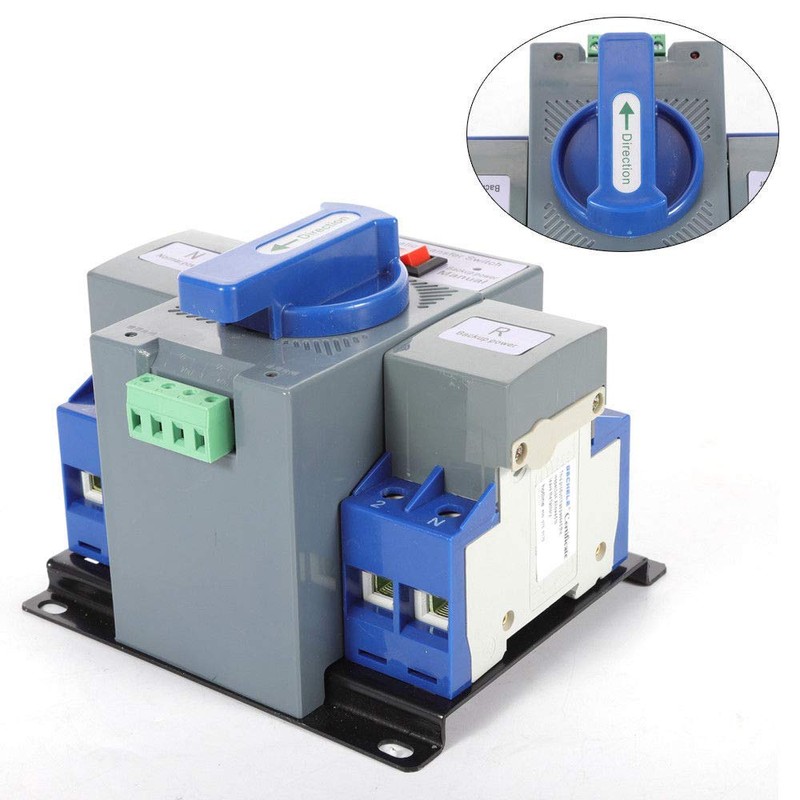 JONASC 63A 2P Dual Power Automatic Transfer Switch 110V Generator