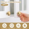 25Pcs Drawer Knob Set Zinc Alloy Cabinet Handles Rustproof Gold