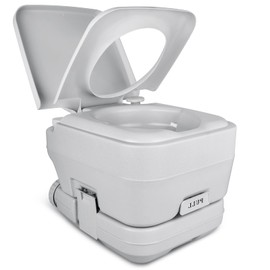 YITAMOTOR 3.2 Gallon RV Toilet, Camping Portable Toilet with Odor-Sealing Slide Valve, Double Water Spouts, Leakproof for Adults, Hiking, Outdoors, Travel, Camping, Hiking