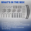 Lonffery 3500lb Tandem Trailer Leaf Spring Kit with 5-1/2" U-Bolts