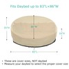 SunPatio Round Patio Daybed Cover 88 Inch, Heavy Duty Waterproof