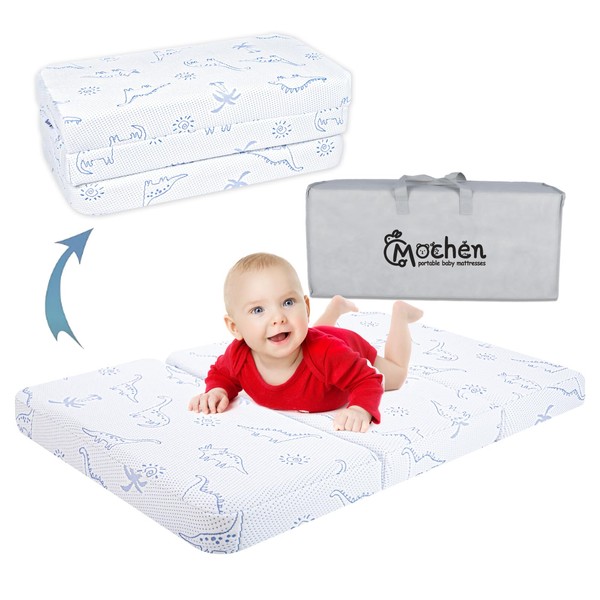 Mochen Trifold Pack and Play Mattress 38x26 Memory Foam Pack