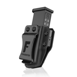 Forcenter Mag Holster Fit .45 ACP Double Stack Mag Carrier IWB/OWB Magazine Holster Kydex Mag Holster | Ambidextrous Concealed Carry Holster with Adjustable Retention