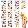 LANGFON 10 Sheets Cowboy Temporary Tattoos Cowboy Bounty Hunter Animal