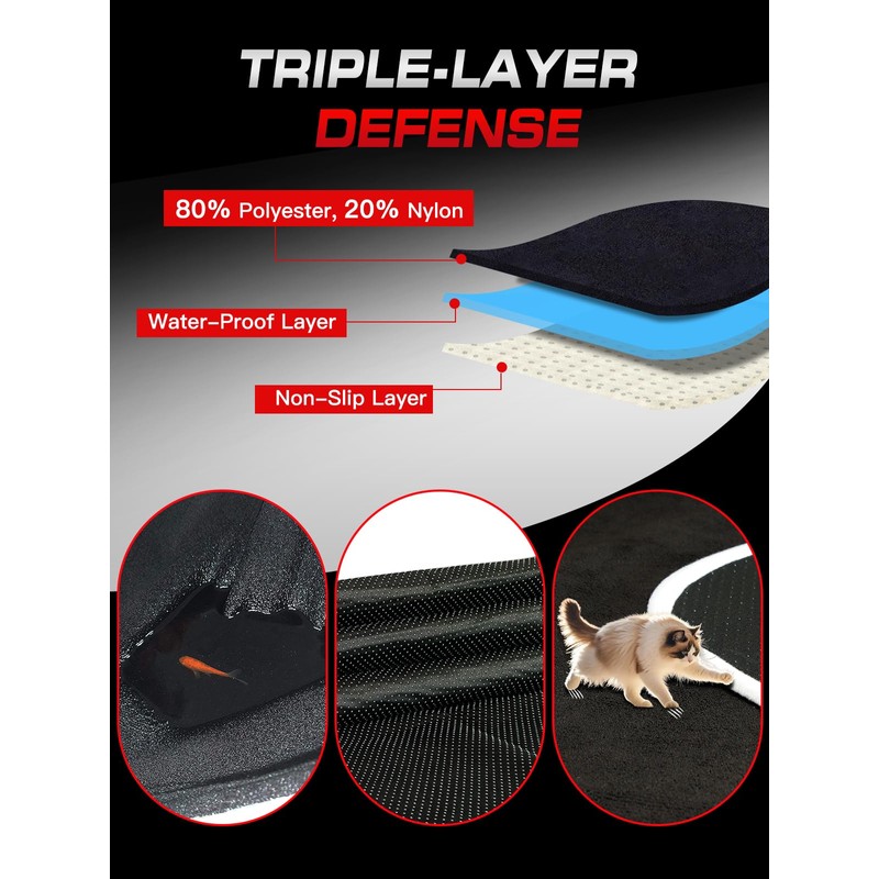 TESFEEL Car Seat Cover Towel, Waterproof Terry Cloth Car Seat