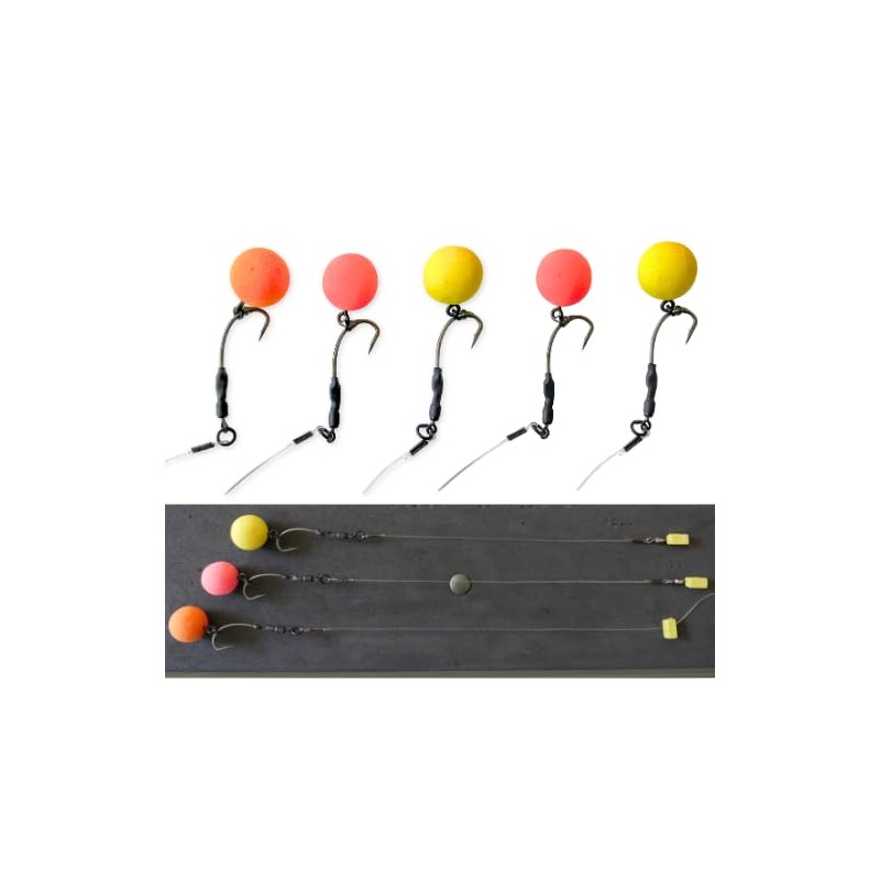 EUROKAN TACKLE 3 x Ronnie Rigs with BOOM - Ready