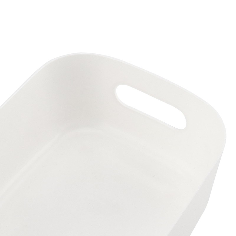 YUENPUN 10 PCS White Plastic Storage Organiser, Small White Plastic