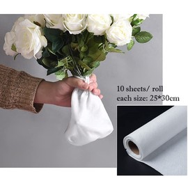 10Pcs Flower Water Absorbent Cotton Fresh Flower Water Retaining Cotton Paper Floral Bouquet Water Tube Replacement Flower Wrapping Cotton Paper Wet Floral Foam Florist Floral Arrangement Supplies