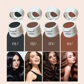 Sparfar Root Touch Up Powder Hairline Powder for Thin Hair Concealer Grey Cover, Eyebrow Powder Thin Hair Root Cover Up for Women 02# Auburn