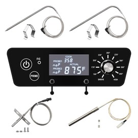 Replacement Parts Digital Thermostat Control Board Kit for Pit Boss Pro Series 4 Vertical Smoker Grill Compatible with Pit Boss P7-4.5 PBV4PS1 with RTD Temp Sensor,2pcs Meat Probe,Igniter Hot Rod