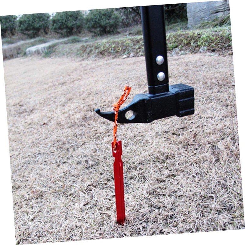 WOONEKY 10pcs Tent Pegs Aluminum V-Shape Stakes Snow Tent Stakes