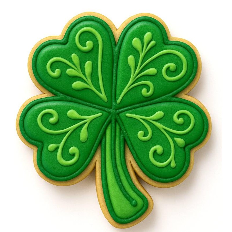 4 Leaf Clover 2.75 Inch Cookie Cutter from The Cookie