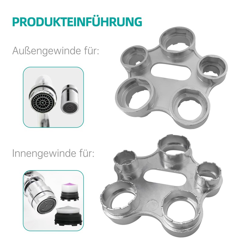 Devantia Aerator Mounting Wrench Universal Aerator Service Key - 10