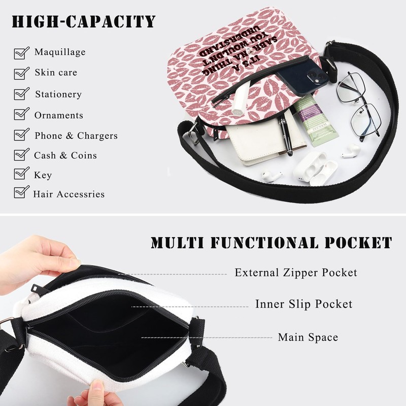 BDPWSS Singers Crossbody Bag Music Album Lover Gift Singer Concert