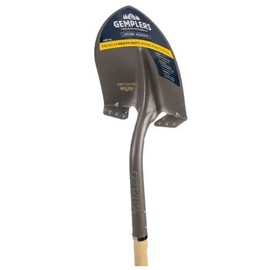 Gemplers Commercial Grade Round Point Shovel with Extended Socket (Wood Handle, Measures 58" L Overall)