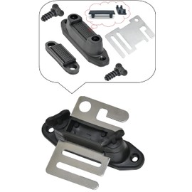 RiteFENCE Electric Fence End Strain Gate Insulator Polytape Handle Hook Anchor Clamp/Corner/Stretch/Tensioner Insulator with Stainless Steel Connector Plate for Wood Post PK5