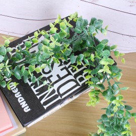 Unbranded Artificial Eucalyptus Strands Set of 2 strands 180 cm, or 6 ft. 144 branches