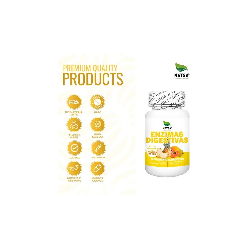 Pack Digestivo Premium, Enzimas y Probioticos 5 Billones por toma,