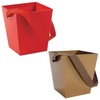 Cardboard Buckets with Ribbon Handle Kit Gold & Red -