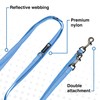 Blue-9 Reflective Multi-Function Dog Leash, Double Attachment Adjustable Lead for