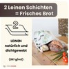 slowroom Bread Bag 30 x 34 cm and Bread Basket