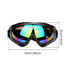 Bike Glasses, 1 Count Outdoor Sports Windproof Goggles, Bicycle Motorcycle Cycling Dust-proof Riding Glasses, Sports & Outdoor Accessories - Color: Clear, Specification: 1 Count