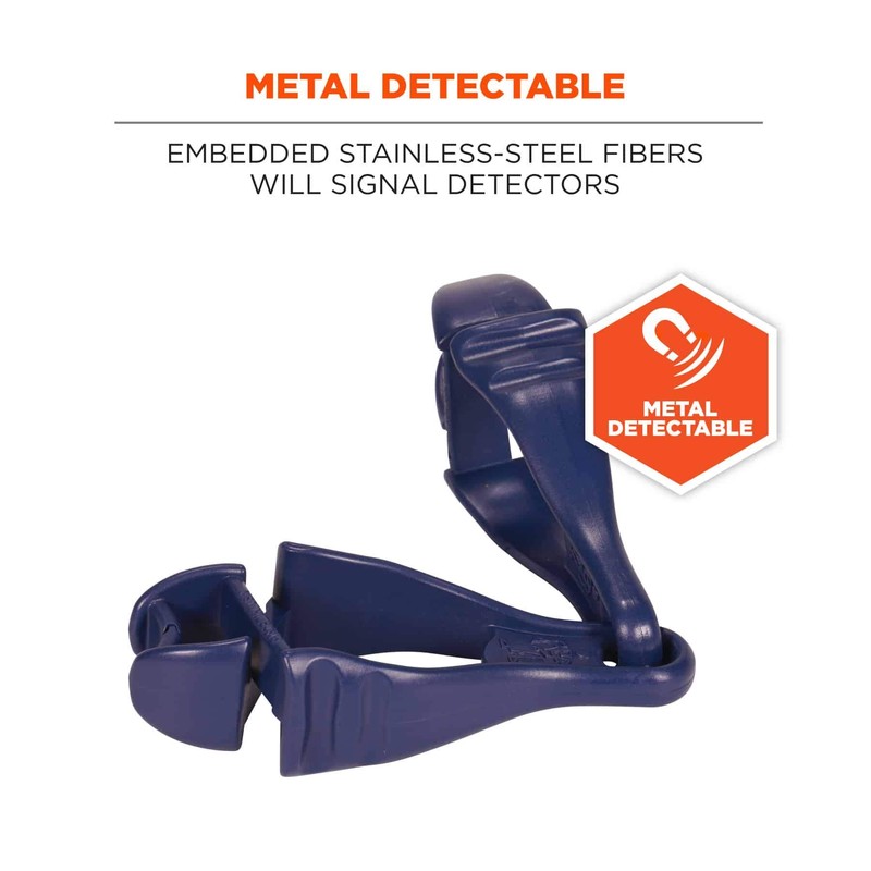 Ergodyne Squids 3400MD Metal Detectable Glove Grabber with Dual Clip