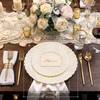 U-QE 60PCS Ivory Plastic Plates for Party – Scalloped Disposable