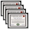Plain Black Certificate Holder - Set of 10, 9-1/2" x