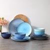 Selamica Ceramic Dinnerware Sets for 6, 18 Pieces Plates and