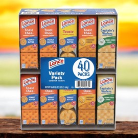 Variety Pack Sandwich Crackers, 40 pk.