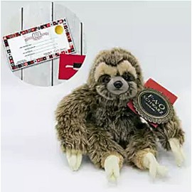 FAO Schwarz Toy Plush Sloth 10 Inch