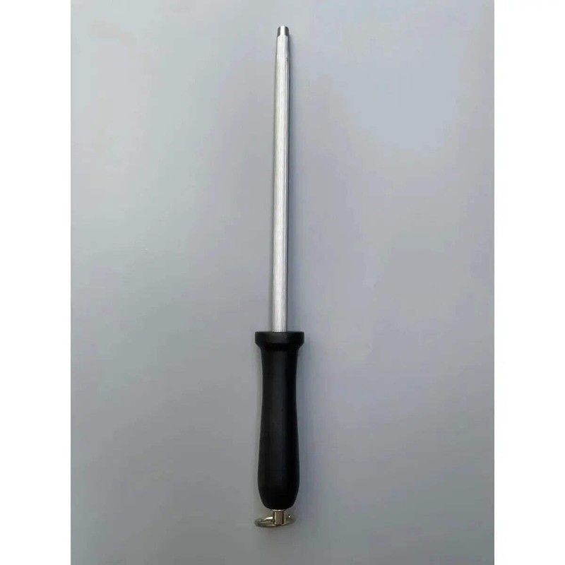 Diekensen Fine Cut Sharpening Steel with Black Handle, 8 inches,