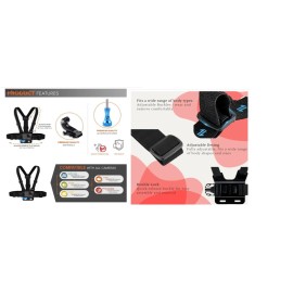 For GoPro Chest Mount Chesty Harness Strap for GoPro Hero 13 12 11 10 9 8 7 6 5 4 Session