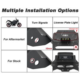 CYCBOLT Fender Eliminator Fit for SV650 2025-2017, SV650X 2025-2018, SV650 ABS 2024-2017, SV 650X Cafe 2020-2019 License Plate Bracket Tail Tidy with LED Light Fit with Aftermarket & OEM Turn Signal